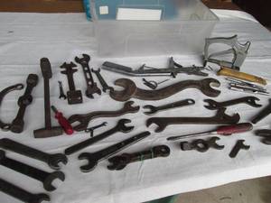 Lot of vintage wrenches and more