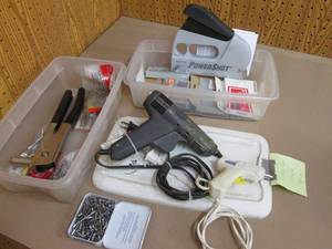 Hot glue guns, rivet gun etc