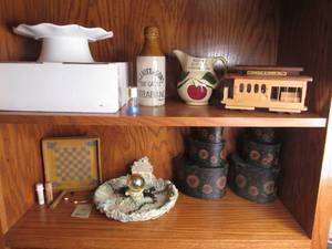 Lot of home decor, hanging bird bath, more