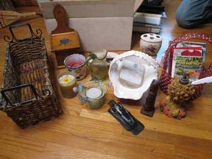 Lot of home decor, greeting cards