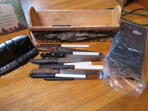 Kitchen knives and small electronics