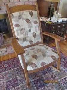 Wood framed Mission Style Rocking Chair