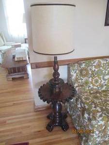 Vintage dual purpose Side Table Lamp