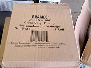 lot 75 image: Bramec Vinyl Condensate Drainage Tubing 38IDx100