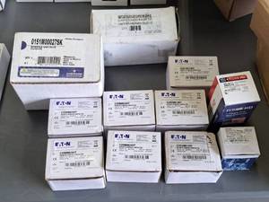 lot 84 image: Lot of (11) 600V HVAC Equipment (in original packaging) - Manifold Gas Valves, Definite Purpose Contactor, Switching Relay, Motor Run Capacitor
