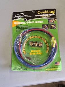 lot 102 image: Qwik Products QwikLug 10-GA 4 Compression Terminal Repair Kit (in original packaging)