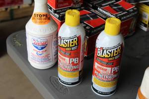 lot 519 image: Automotive Fluids - Blaster Penetrating Catalyst (x2), Lucas Oil Transmission Fix