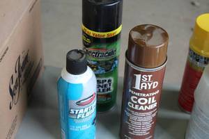 lot 548 image: 1st Ayd Coil Cleaner, Spectracide Wasp & Hornet Killer, Johnsons Starting Fluid