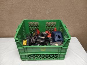 lot 53 image: ASSORTED BATTERY CHARGERS AND BATTERIES