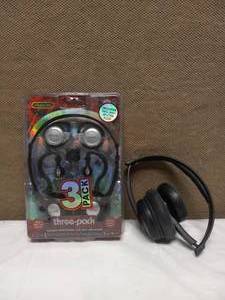 lot 96 image: NEW SENTRY HEADPHONES & USED FOLDING HEADPHONE