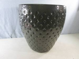 (EC1) Large Glazed Stoneware Planter