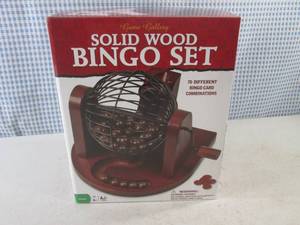 (CS) Solid Wood Bingo Set