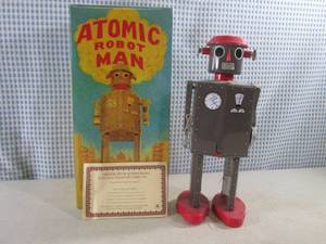 (C-4) Schilling Metal Wind-Up Atomic Robot