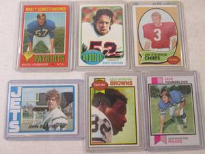 (CNTR) Lot of 6 Vintage Football Ca...