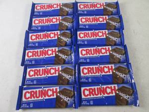 (B-3) 12 Crunch Candy Bars Best by ...