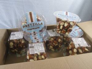 (C-1) Case of 8 Containers Pretzill...