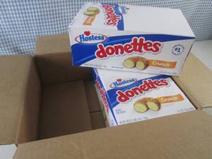 (B-1) 2 Boxes Hostess Donettes Crun...