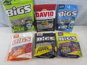 (B-1) 6 Bags Assorted Flavor Sunflo...