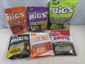 (B-1) 6 Bags Assorted Flavor Sunflo...