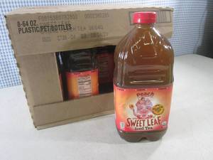 (C-1) Case of 8 Bottles 64oz Peach ...