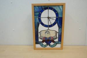stained glass clock