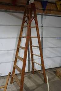 wood ladder