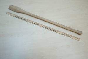 Yardstick and Old Axe Handle