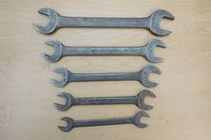 vintage open end wrench set