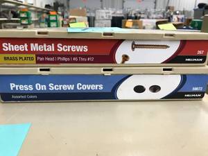 2 BINS WITH ASSORTED SCREWS
