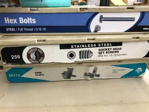 3 BINS WITH ASSORTED ITEMS