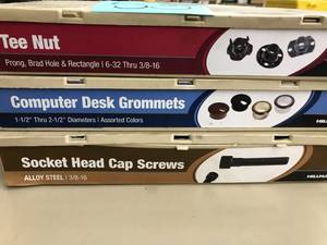 3 BINS WITH ASSORTED ITEMS
