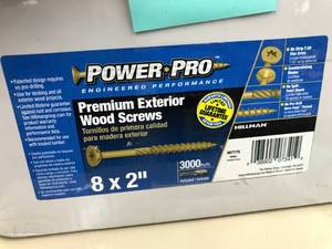 POWER PRO PREMIUM EXTERIOR WOOD SCREWS