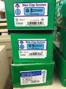 3 BOXES ASSORTED HEX CAP SCREWS