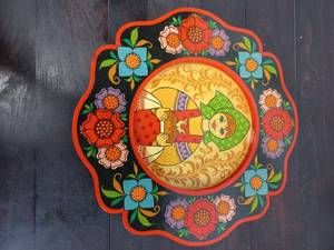 lot 11 image: Russian Matryoshka Style Art Wall-Hanging