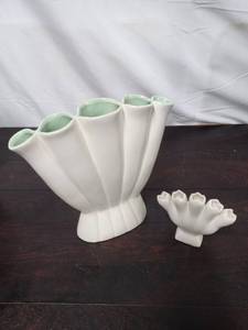 lot 28 image: Two Five-Finger Vases