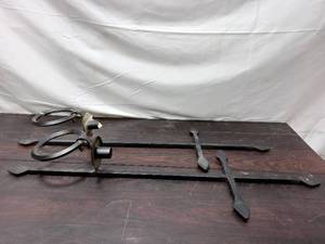 lot 65 image: Pair Of Wall Mounted Candlestick Holders