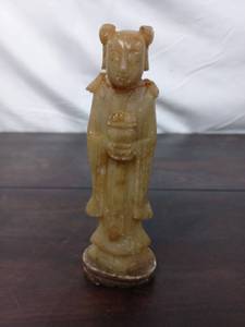 lot 46 image: Vintage Stone Or Similar Material Chinese Figurine