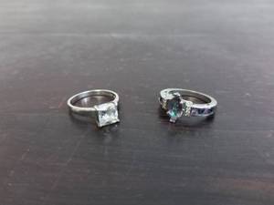 lot 57 image: Two Sterling Silver Rings