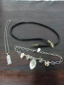 lot 63 image: Three Costume Jewelry Necklaces