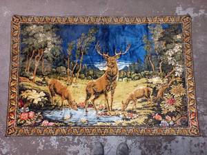 lot 68 image: Large Deer Tapestry