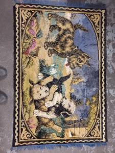 lot 69 image: Large Dog Tapestry