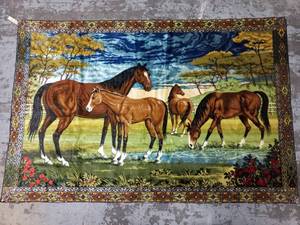 lot 70 image: R.T. Co. Large Horse Tapestry