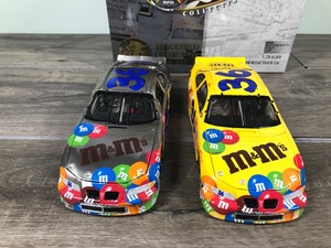 lot 17 image: 2000 Action Brookfield Collectors Guild Race Fan Collectibles 2 car set Ken Schrader #36 M&Ms  Keep back new driver 124 scale die cast stock car