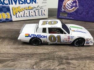 lot 22 image: 2000 Nascar Action Racing Collectibles 1983 Monte Carlo Mark Martin #01  Enduro by Activision 124 scale die cast stock car