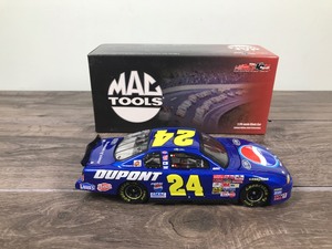 lot 26 image: 2002 Nascar Action 10th anniversary Mac Tools Jeff Gordon Monte Carlo #24 DuPont  Pepsi  Talladega 124 scale die cast stock car