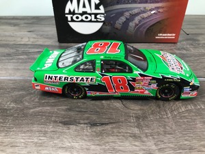 lot 35 image: 2002 Action 10th Anniversary Mac Tools Bobby Labonte Grand Prix #18  Interstate Batteries 124 scale die cast stock car