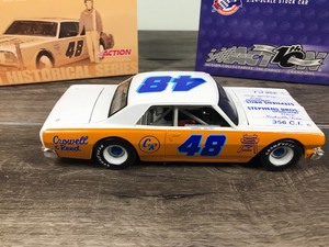 lot 38 image: 2002 Nascar Action Racing 10th Anniversary Historical Series 1964 Chevelle Darrell Waltrip #48  Crowell & Reed 124 scale die cast stock car