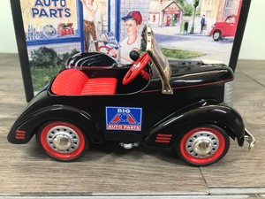 lot 51 image: 1997 Crown Premiums 1941 Big A Auto Parts Garton Pedal Car Bank 125 scale die cast