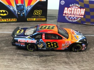 lot 73 image: 1998 Nascar Racing Action Platinum Series Collectibles Dale Jarrett Ford Taurus #88 Quality Care  Batman 132 scale die cast stock car