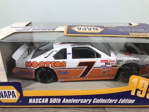 lot 74 image: 1992 Nascar Action NAPA 50th Anniversary Collection Alan Kulwicki #7  Hooters 124 scale die cast stock car